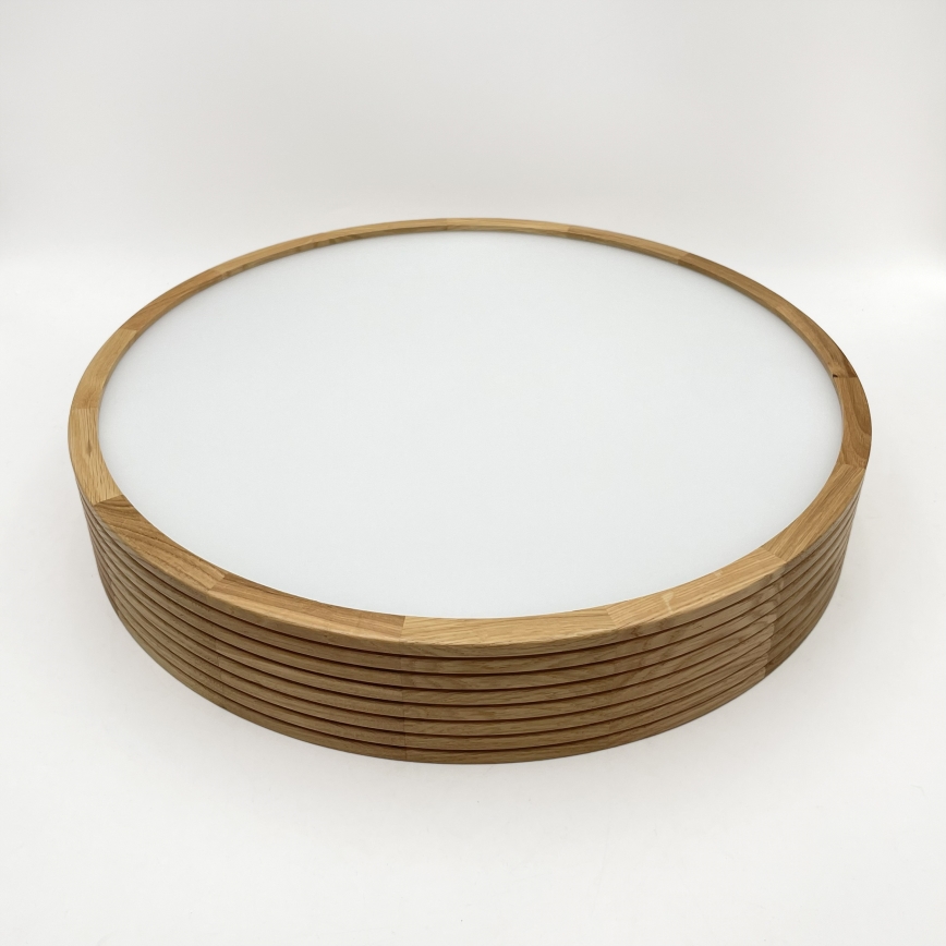 Brilagi - LED stropna svetilka CARVALHO MODERN SLIM 3xE27/60W/230V pr. 47,5 cm hrast