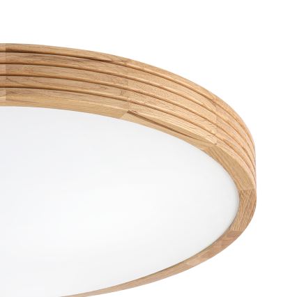 Brilagi - LED stropna svetilka CARVALHO MODERN SLIM 3xE27/60W/230V pr. 47,5 cm hrast
