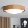 Brilagi - LED stropna svetilka CARVALHO SLIM 1xE27/15W/230V, hrast, premer 27 cm
