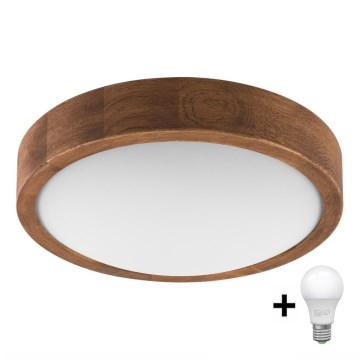 Brilagi - LED Stropna svetilka CARVALHO SLIM 1xE27/60W/230V hrast češnja pr. 27 cm
