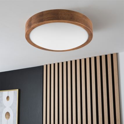 Brilagi - LED Stropna svetilka CARVALHO SLIM 1xE27/60W/230V hrast češnja pr. 27 cm