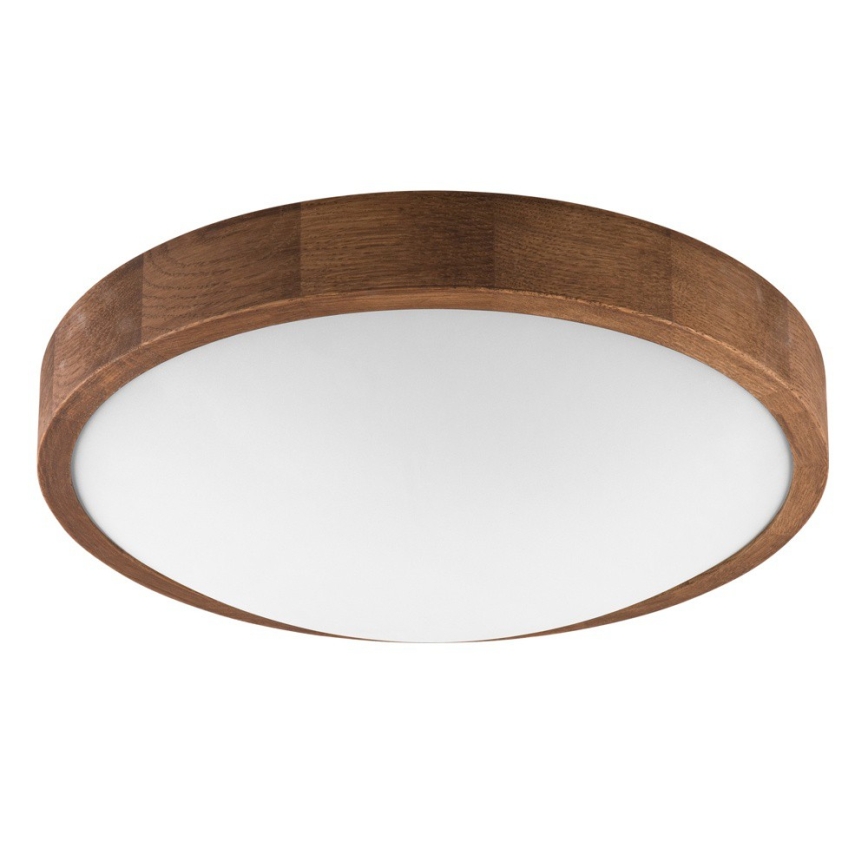 Brilagi - LED stropna svetilka CARVALHO SLIM 2xE27/15W/230V, hrast/češnja, Ø 37 cm