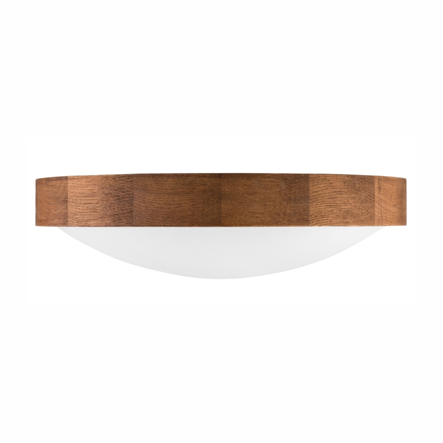 Brilagi - LED stropna svetilka CARVALHO SLIM 2xE27/15W/230V, hrast/češnja, Ø 37 cm