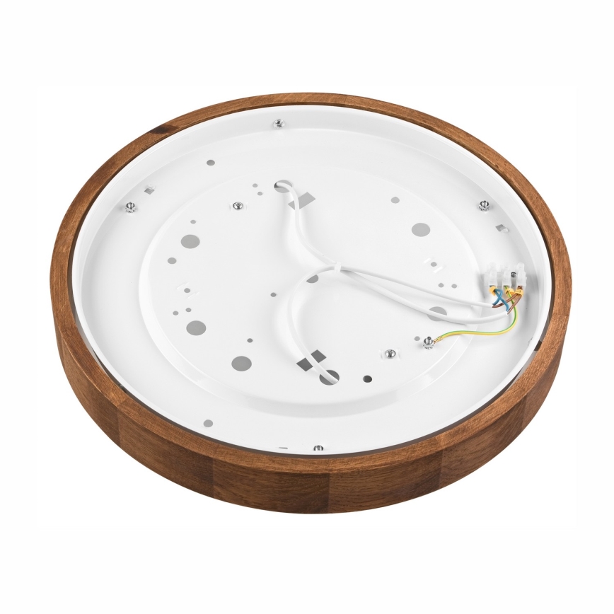 Brilagi - LED stropna svetilka CARVALHO SLIM 2xE27/15W/230V, hrast/češnja, Ø 37 cm