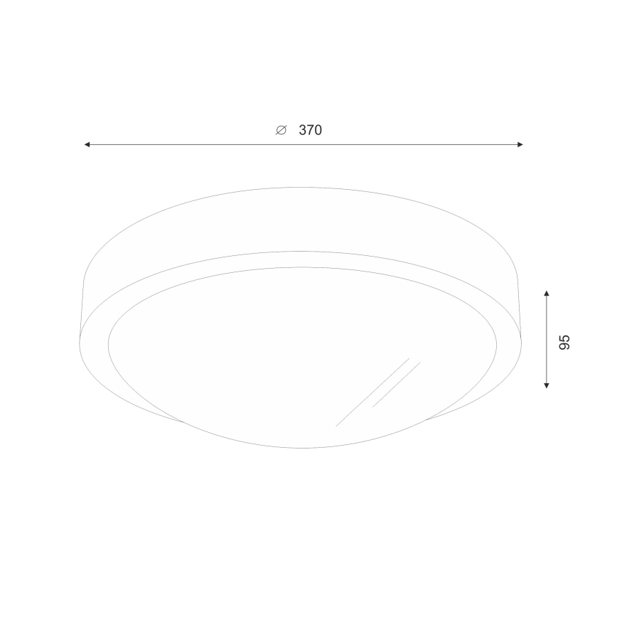 Brilagi - LED stropna svetilka CARVALHO SLIM 2xE27/15W/230V, hrast/češnja, Ø 37 cm