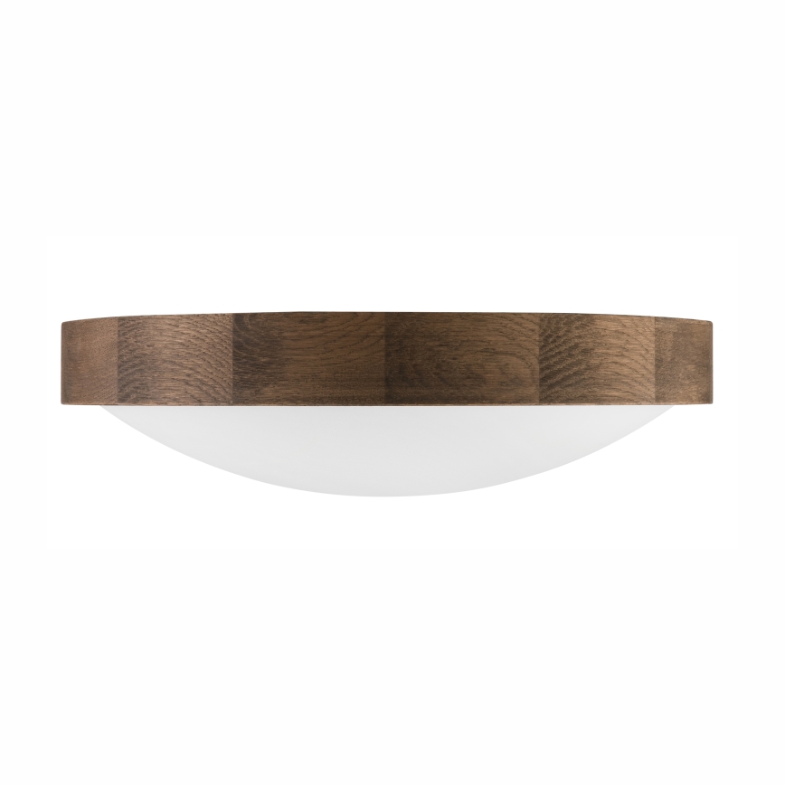 Brilagi - LED stropna svetilka CARVALHO SLIM 2xE27/15W/230V hrast/oreh, premer 37 cm