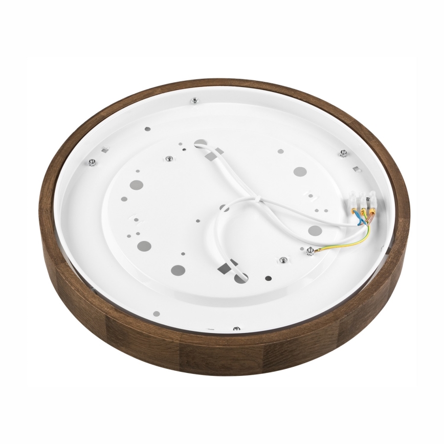 Brilagi - LED stropna svetilka CARVALHO SLIM 2xE27/15W/230V hrast/oreh, premer 37 cm