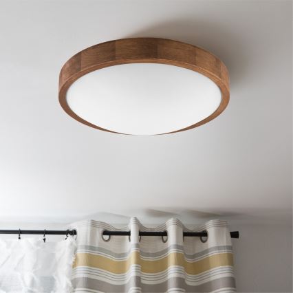 Brilagi - LED Stropna svetilka CARVALHO SLIM 2xE27/60W/230V hrast češnja pr. 37 cm