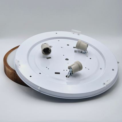Brilagi - LED stropna svetilka CARVALHO SLIM 3xE27/15W/230V, hrast češnja, premer 47 cm