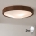 Brilagi - LED stropna svetilka CARVALHO SLIM 3xE27/15W/230V, hrast/oreh, premer 47 cm