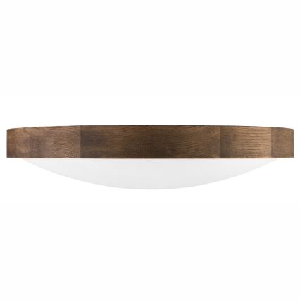 Brilagi - LED stropna svetilka CARVALHO SLIM 3xE27/15W/230V, hrast/oreh, premer 47 cm