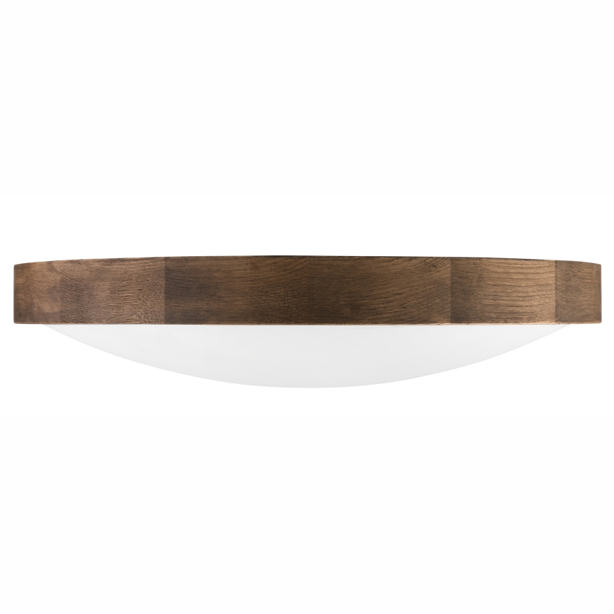 Brilagi - LED stropna svetilka CARVALHO SLIM 3xE27/15W/230V, hrast/oreh, premer 47 cm