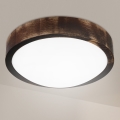 Brilagi - LED stropna svetilka CARVALHO SLIM SMOKEY LED/20W/230V hrast, premer 27,5 cm