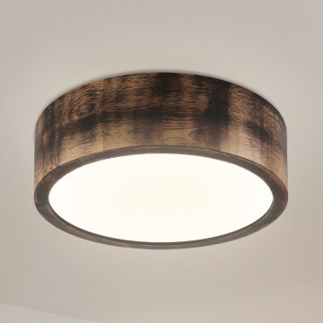 Brilagi - LED stropna svetilka CARVALHO SMOKEY LED/20W/230V, hrast, Ø 27,5 cm