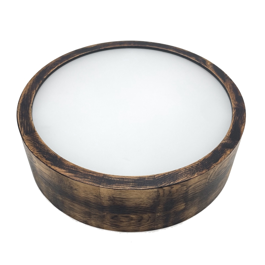 Brilagi - LED stropna svetilka CARVALHO SMOKEY LED/20W/230V, hrast, Ø 27,5 cm