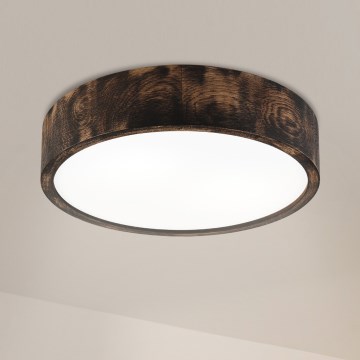 Brilagi - LED stropna svetilka CARVALHO SMOKEY LED/36W/230V, hrast, premer 37,5 cm