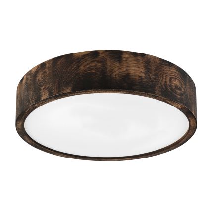 Brilagi - LED stropna svetilka CARVALHO SMOKEY LED/36W/230V, hrast, premer 37,5 cm