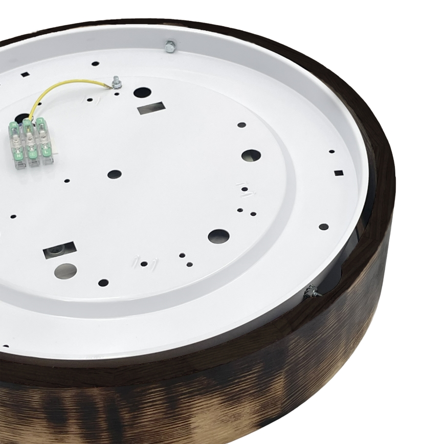 Brilagi - LED stropna svetilka CARVALHO SMOKEY LED/36W/230V, hrast, premer 37,5 cm