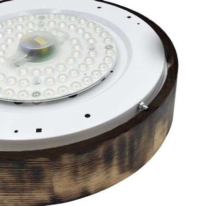 Brilagi - LED stropna svetilka CARVALHO SMOKEY LED/36W/230V, hrast, premer 37,5 cm