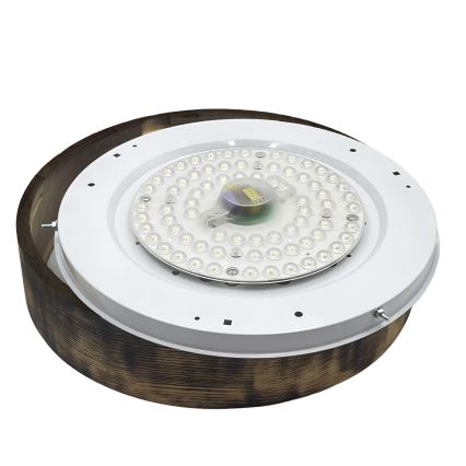 Brilagi - LED stropna svetilka CARVALHO SMOKEY LED/36W/230V, hrast, premer 37,5 cm
