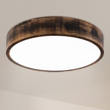 Brilagi - LED stropna svetilka CARVALHO SMOKEY LED/36W/230V hrast, premer 47,5 cm