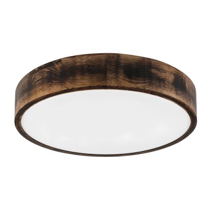 Brilagi - LED stropna svetilka CARVALHO SMOKEY LED/36W/230V hrast, premer 47,5 cm