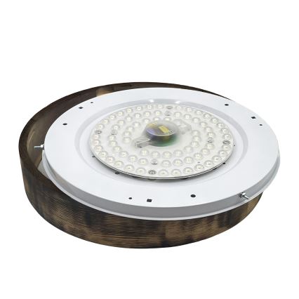 Brilagi - LED stropna svetilka CARVALHO SMOKEY LED/36W/230V hrast, premer 47,5 cm
