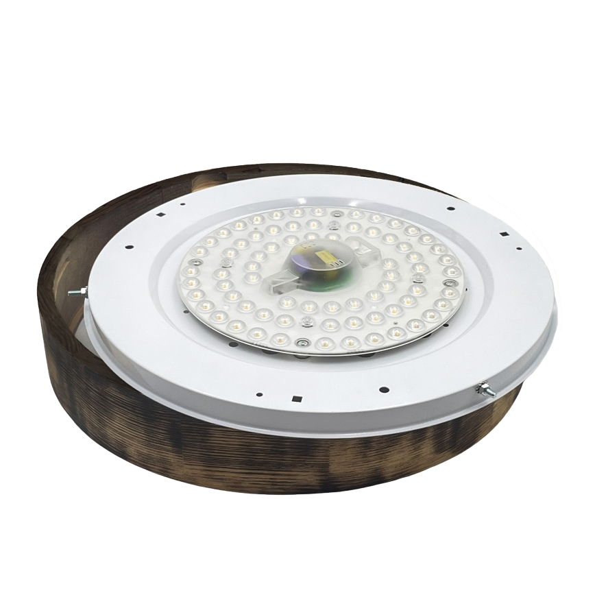 Brilagi - LED stropna svetilka CARVALHO SMOKEY LED/36W/230V hrast, premer 47,5 cm