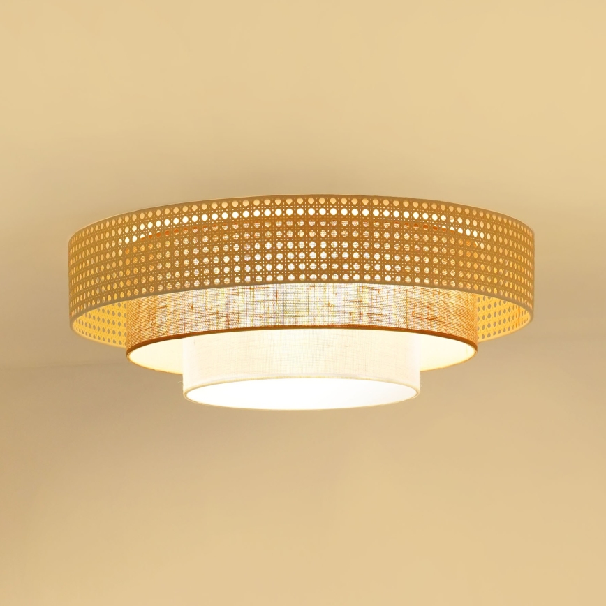 Brilagi - LED Stropna svetilka CEDAR LUNETA LED/26W/230V bež/rjava/krem barva