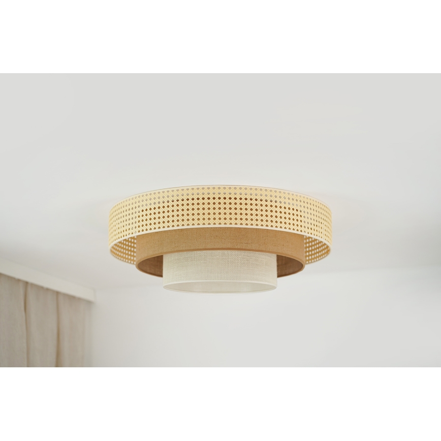 Brilagi - LED Stropna svetilka CEDAR LUNETA LED/26W/230V bež/rjava/krem barva