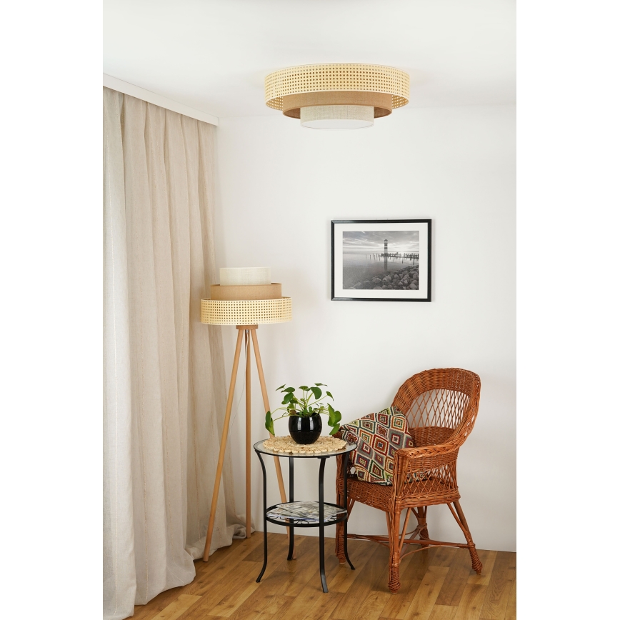 Brilagi - LED Stropna svetilka CEDAR LUNETA LED/26W/230V bež/rjava/krem barva