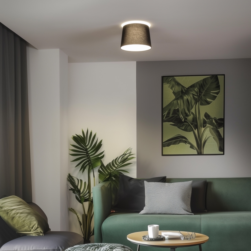 Brilagi - LED stropna svetilka CERIA 1xE27/40W/230V premer 30 cm črna