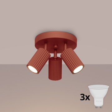 Brilagi - LED stropna svetilka CRESTO 3xGU10/10W/230V rdeča