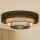Brilagi - LED Stropna svetilka DAKOTA LUNETA LED/12W/230V pr. 60 cm 3000K/4000K/6400K črna/bež