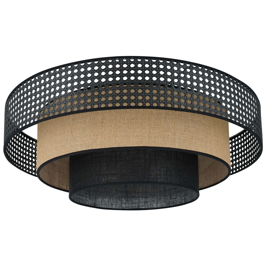 Brilagi - LED Stropna svetilka DAKOTA LUNETA LED/12W/230V pr. 60 cm 3000K/4000K/6400K črna/bež