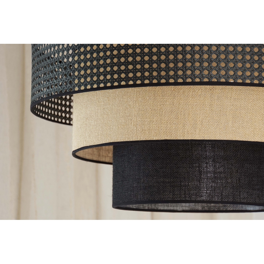 Brilagi - LED Stropna svetilka DAKOTA LUNETA LED/12W/230V pr. 60 cm 3000K/4000K/6400K črna/bež