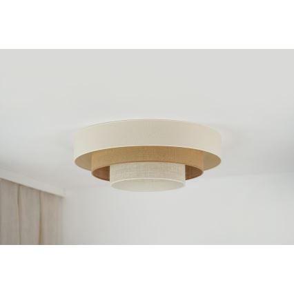 Brilagi - LED Stropna svetilka DENVER LUNETA LED/12W/230V pr. 60 cm 3000K/4000K/6400K bež/krem barva