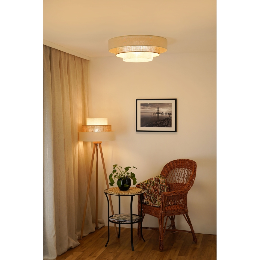 Brilagi - LED Stropna svetilka DENVER LUNETA LED/12W/230V pr. 60 cm 3000K/4000K/6400K bež/krem barva