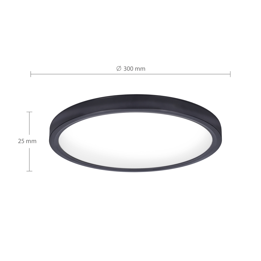 Brilagi - LED Stropna svetilka ESTELA LED/18W/230V črna