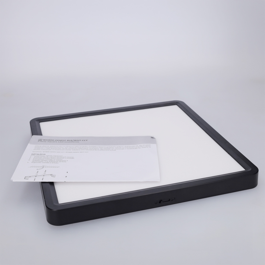Brilagi - LED stropna svetilka ESTELA SQUARE LED/24W/230V 31x31 cm črna