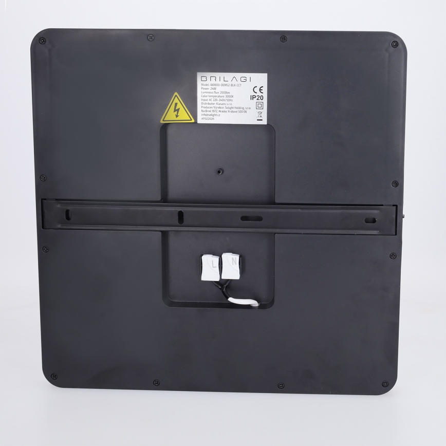 Brilagi - LED stropna svetilka ESTELA SQUARE LED/24W/230V 31x31 cm črna