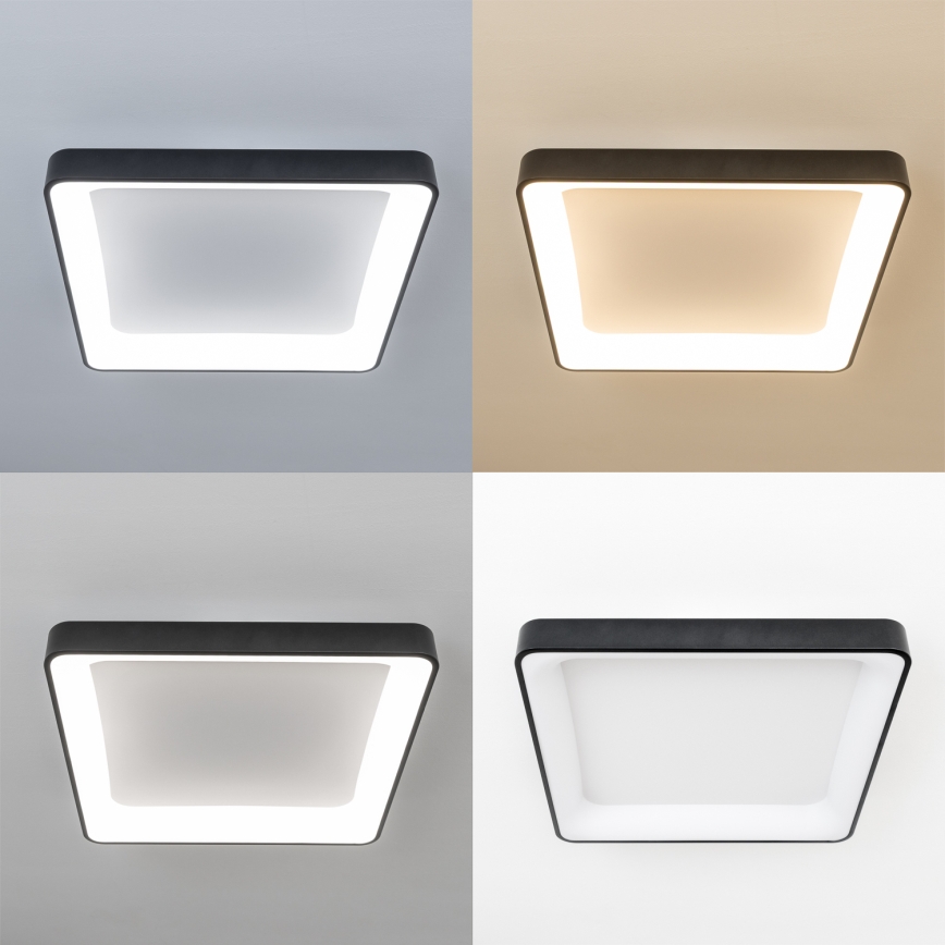 Brilagi - LED zatemnljivo stropno svetilo FALCON II LED/125W/230V 3000-6500K 60x60 cm črna + daljinski upravljalnik