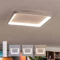 BRILAGI - LED stropna svetilka FALCON SLIM z možnostjo zatemnitve LED/50W/230V 3000-6500K 50x50 cm bela/bež + daljinski upravljalnik
