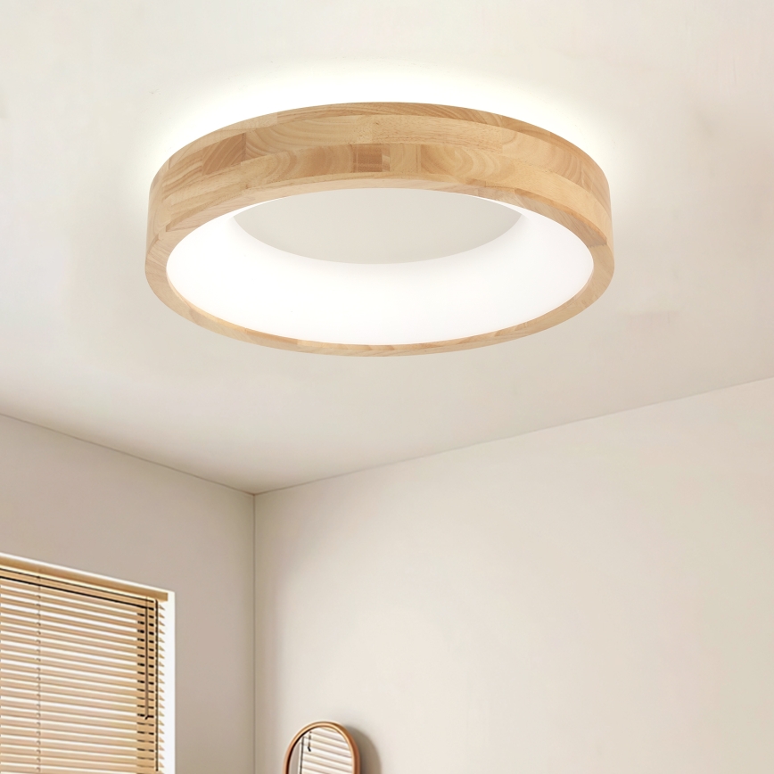 Brilagi - LED stropna svetilka FALCON WOOD LED/30W/230V 3000/4000/6000K, premer 45 cm, lesena