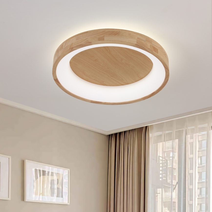 Brilagi - stropna LED svetilka FALCON WOOD LED/40W/230V 3000/4000/6000K, premer 60 cm, lesena