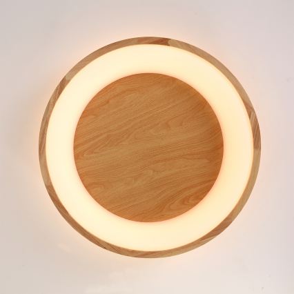 Brilagi - stropna LED svetilka FALCON WOOD LED/40W/230V 3000/4000/6000K, premer 60 cm, lesena