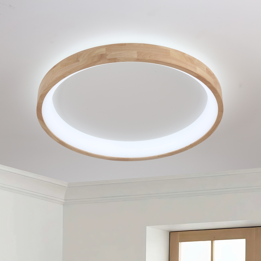 Brilagi - LED stropna svetilka FALCON WOOD LED/60W/230V 3000/4000/6000K premer 80 cm les