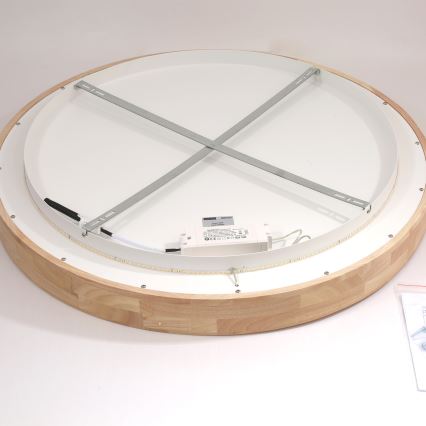 Brilagi - LED stropna svetilka FALCON WOOD LED/60W/230V 3000/4000/6000K premer 80 cm les