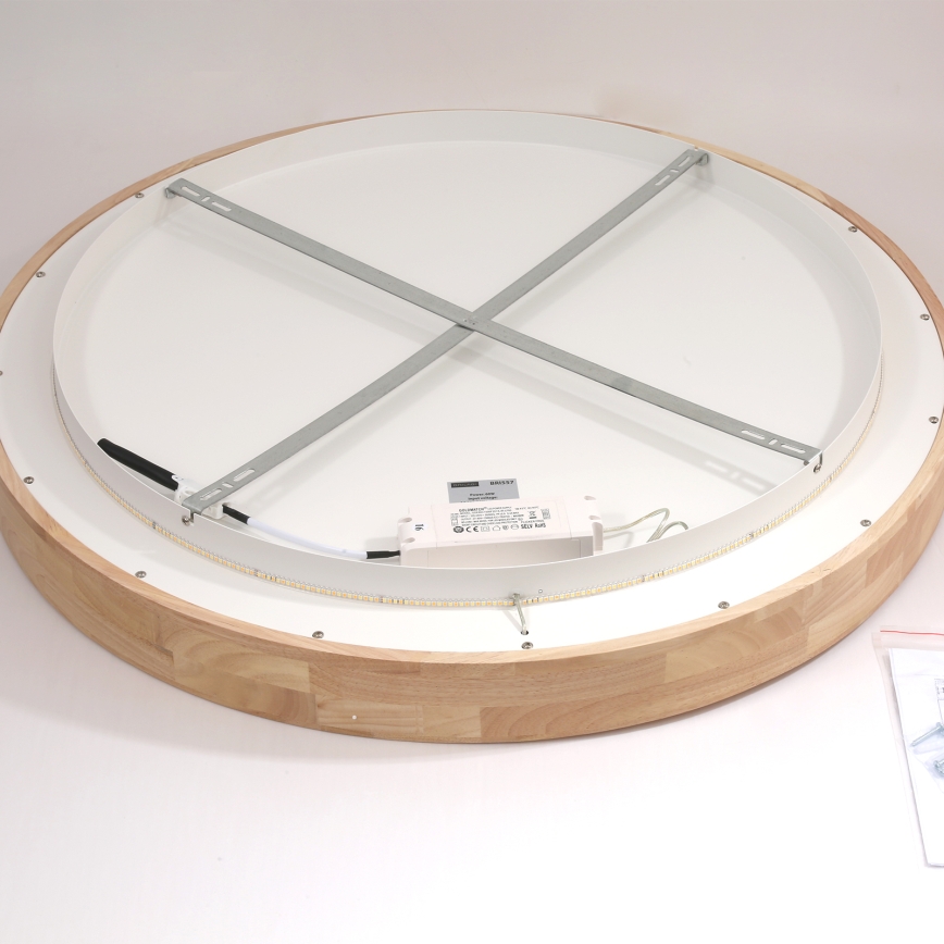 Brilagi - LED stropna svetilka FALCON WOOD LED/60W/230V 3000/4000/6000K premer 80 cm les