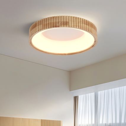 Brilagi - LED stropna svetilka FALCON WOOD MODERN LED/30W/230V 3000/4000/6000K premer 45 cm les